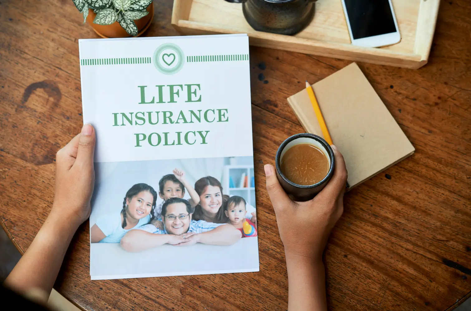 Illustration of health insurance paperwork