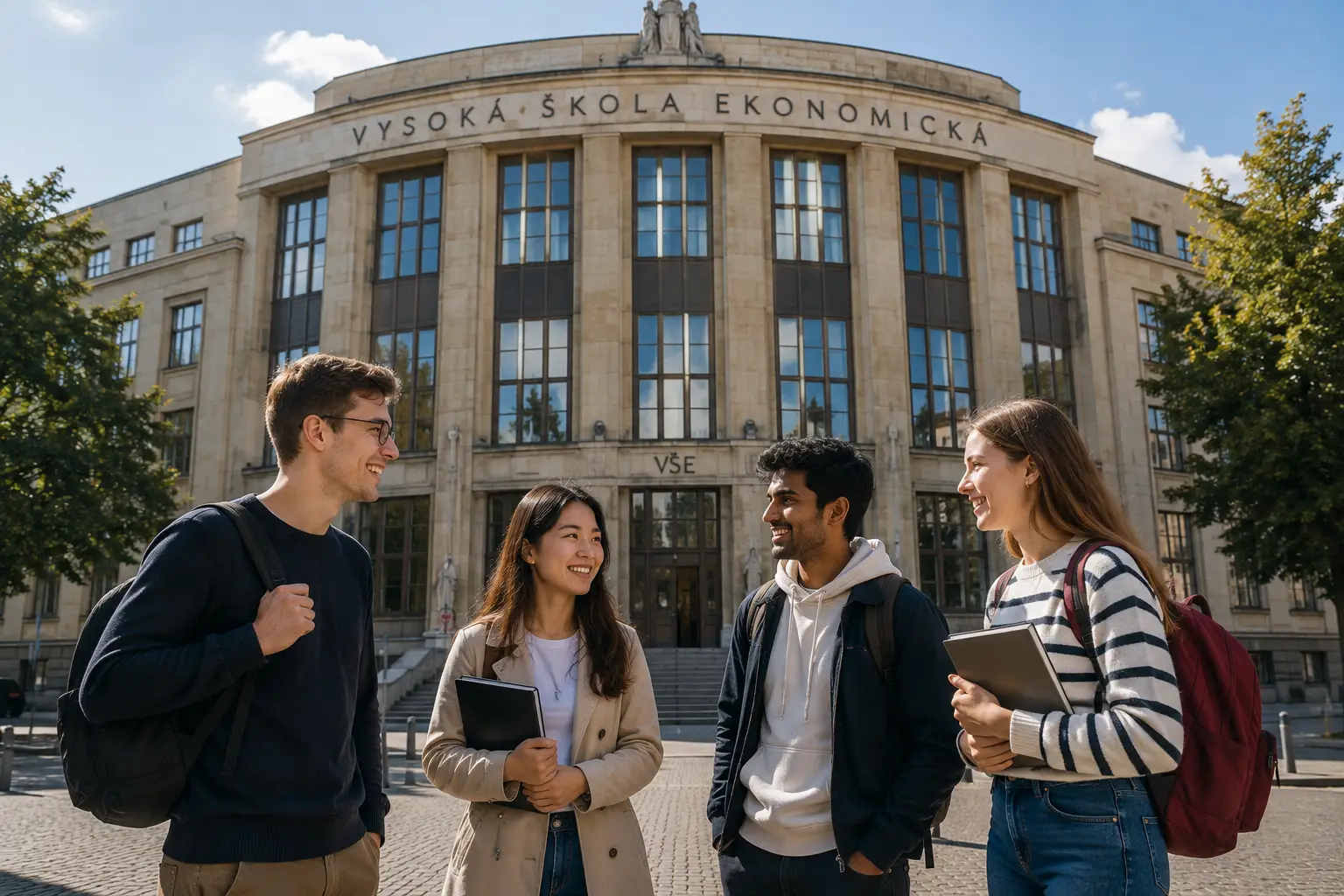 Students at Prague University of Economics and Business