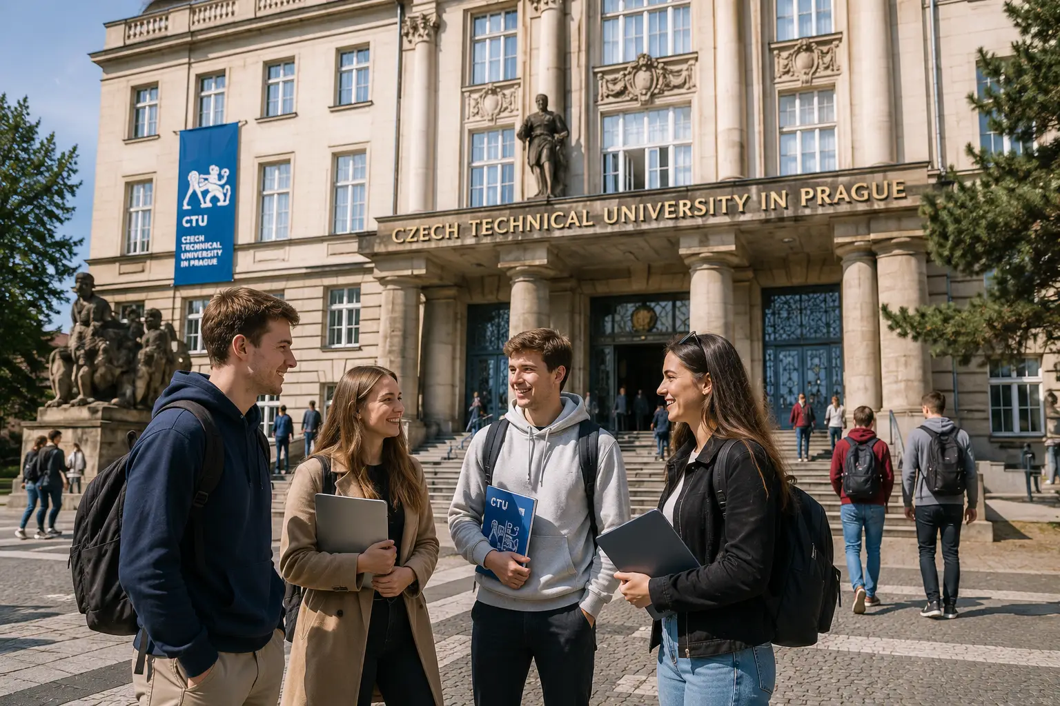 Students at Czech Technical University in Prague